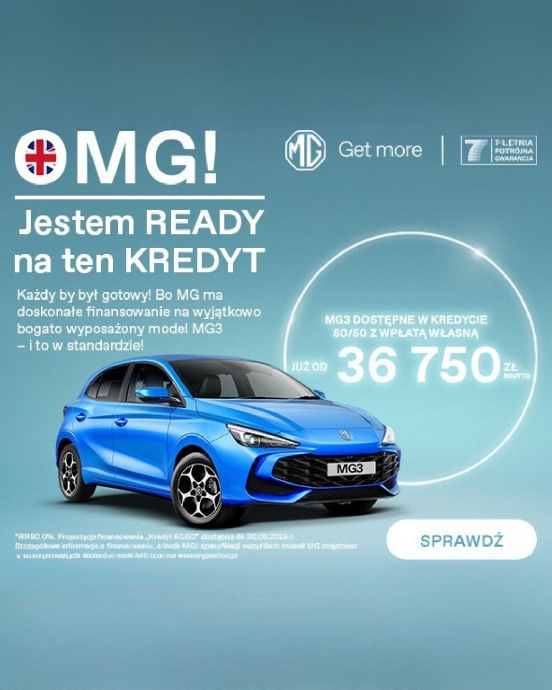 Promocyjne finansowanie na MG3 i SUV-y
